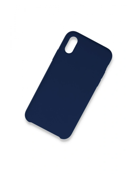 Newface iPhone XS Max Kılıf Lansman Legant Silikon - Lacivert