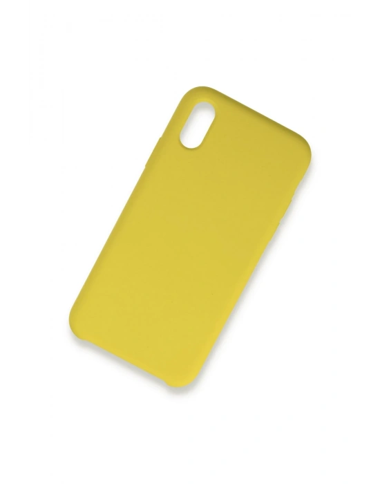 Newface iPhone XS Max Kılıf Lansman Legant Silikon - Sarı