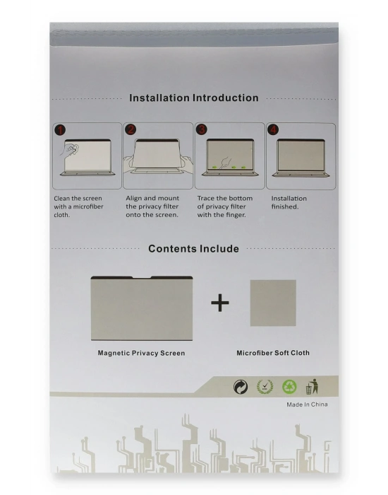 Newface Macbook Air 13.3 Macbook Manyetik Hayalet Ekran Koruyucu - Siyah