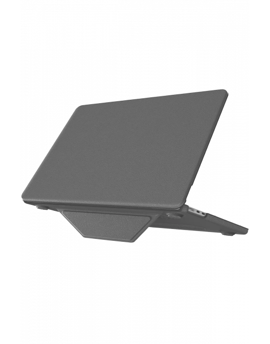 Newface Macbook Air 15 2024 Macbook Deri Kapak - Gri