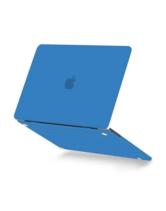 Newface Macbook Pro 13 2020 Macbook Buzlu Kapak - Mavi