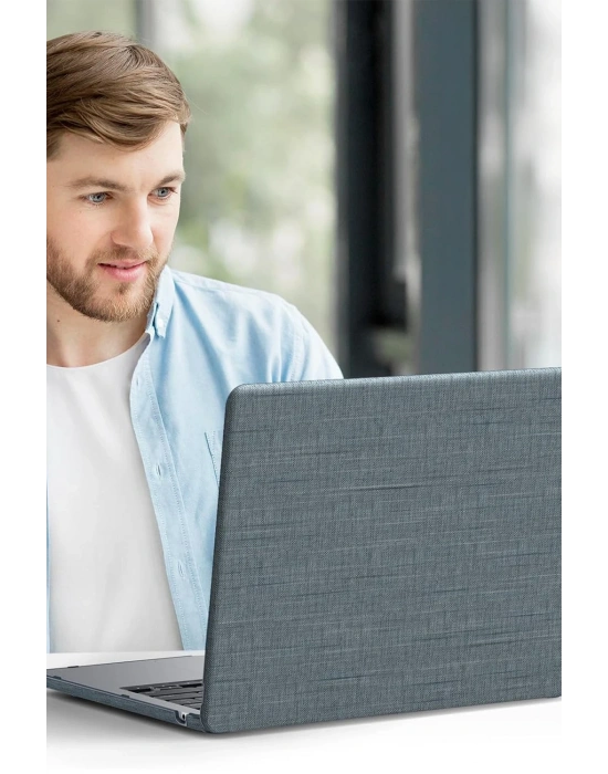 Newface Macbook Pro 13 2020 Macbook Kumaş Kapak - Gri