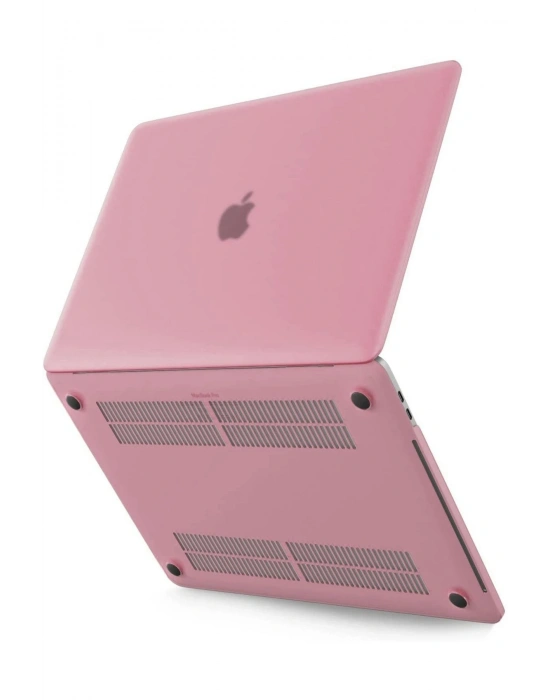Newface Macbook Pro 13 2021 Macbook Buzlu Kapak - Pembe