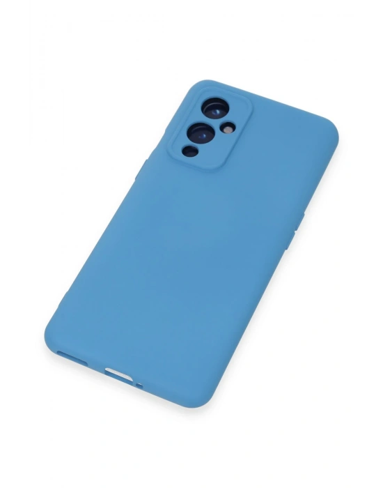 Newface One Plus 9 Kılıf Nano içi Kadife Silikon - Mavi