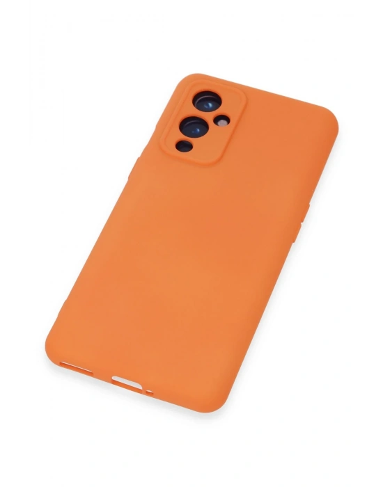 Newface One Plus 9 Kılıf Nano içi Kadife Silikon - Turuncu