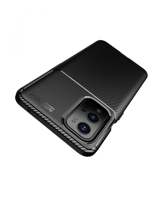 Newface One Plus 9 Pro Kılıf Auto Focus Karbon Kapak - Siyah
