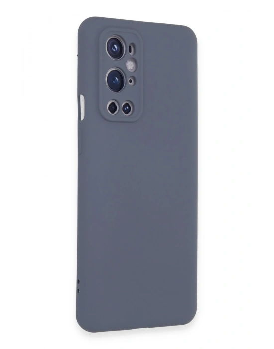 Newface One Plus 9 Pro Kılıf Nano içi Kadife Silikon - Gri