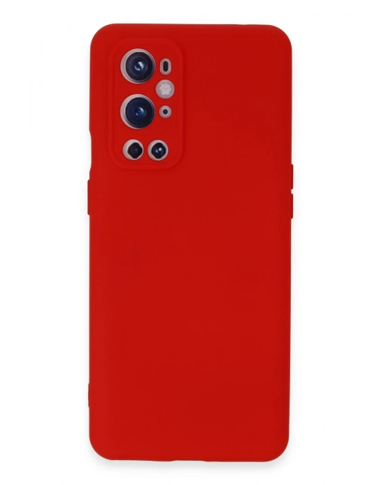 Newface One Plus 9 Pro Kılıf Nano içi Kadife Silikon - Kırmızı