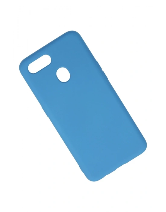 Newface Oppo A12 Kılıf Nano içi Kadife Silikon - Mavi