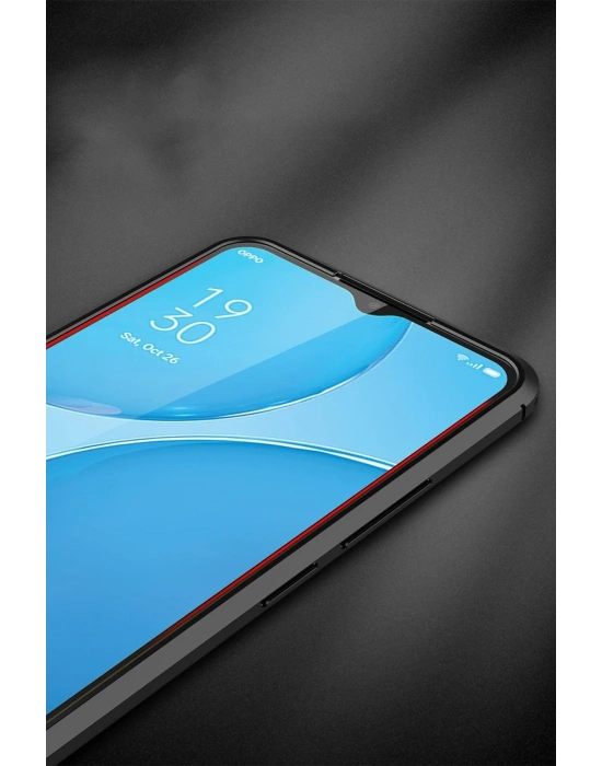 Newface Oppo A15 Kılıf Auto Focus Kapak - Kırmızı