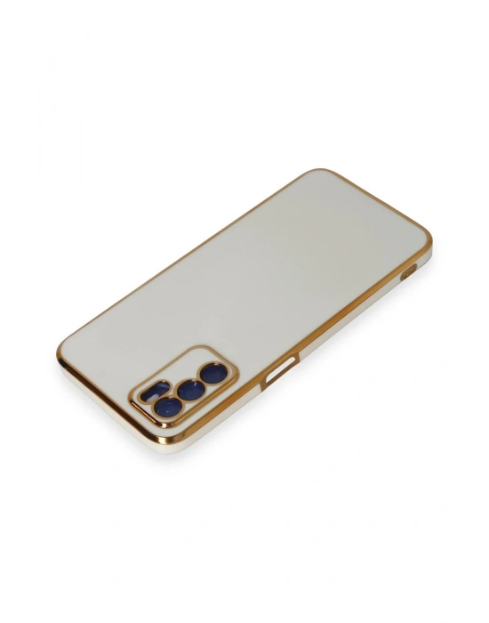 Newface Oppo A16 Kılıf Volet Silikon - Beyaz