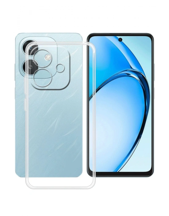 Newface Oppo A3 Kılıf Lüx Şeffaf Silikon