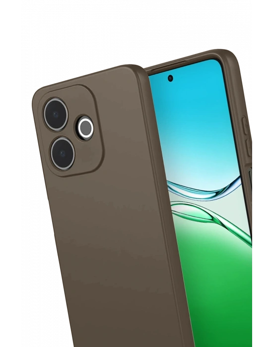 Newface Oppo A5 Pro 4G First Silikon - Kahverengi