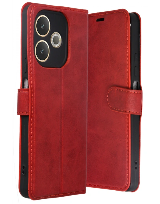 Newface Oppo A5 Pro 4G Trend S Plus Kapaklı Kılıf - Kırmızı