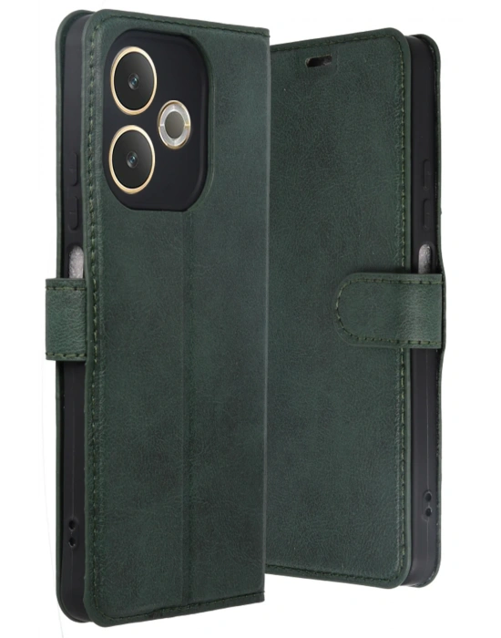 Newface Oppo A5 Pro 4G Trend S Plus Kapaklı Kılıf - Yeşil