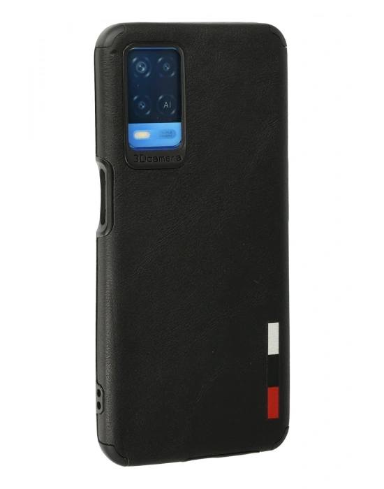 Newface Oppo A54 4G Kılıf Loop Deri Silikon - Siyah