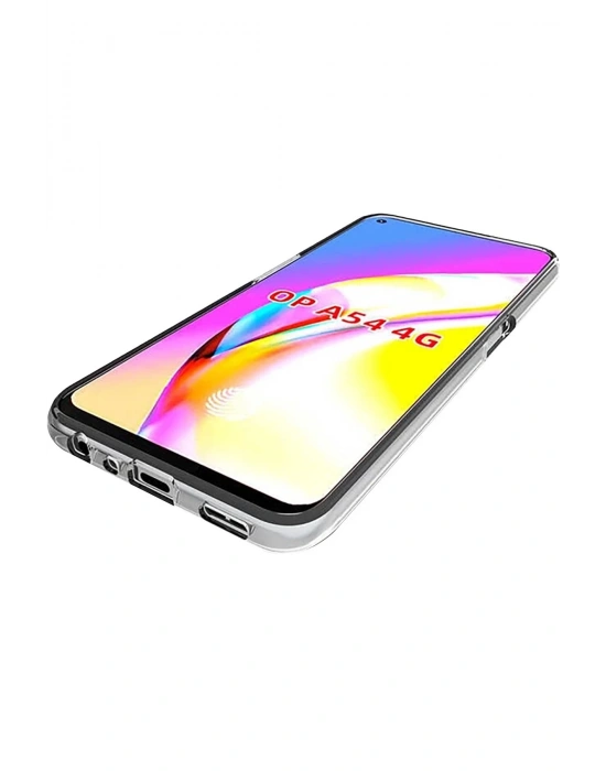 Newface Oppo A54 4G Kılıf Lüx Şeffaf Silikon