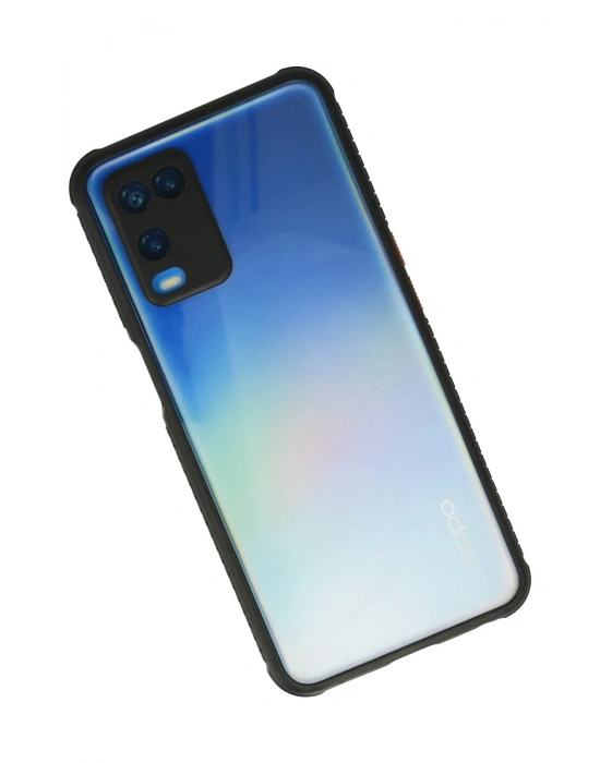 Newface Oppo A54 4G Kılıf Miami Şeffaf Silikon - Siyah