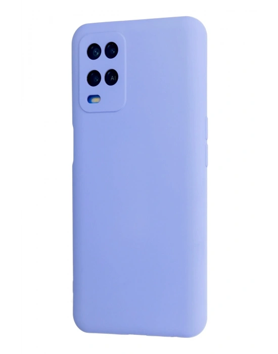 Newface Oppo A54 4G Kılıf Nano içi Kadife Silikon - Lila