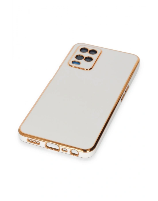 Newface Oppo A54 4G Kılıf Volet Silikon - Beyaz