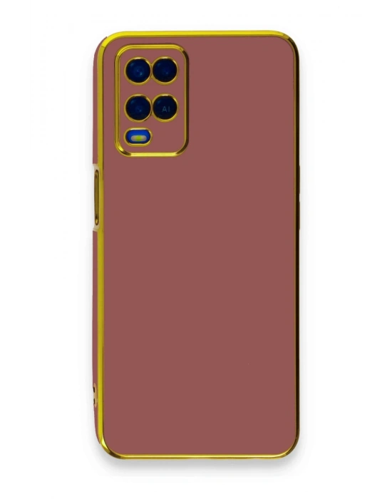 Newface Oppo A54 4G Kılıf Volet Silikon - Kırmızı