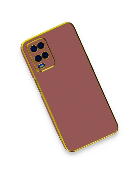 Newface Oppo A54 4G Kılıf Volet Silikon - Kırmızı