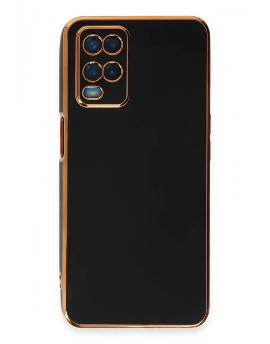 Newface Oppo A54 4G Kılıf Volet Silikon - Siyah