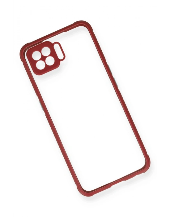 Newface Oppo A73 Kılıf Miami Şeffaf Silikon - Fuşya