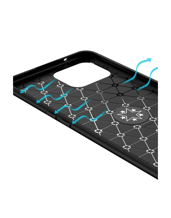 Newface Oppo A73 Kılıf Range Yüzüklü Silikon - Siyah-Kırmızı