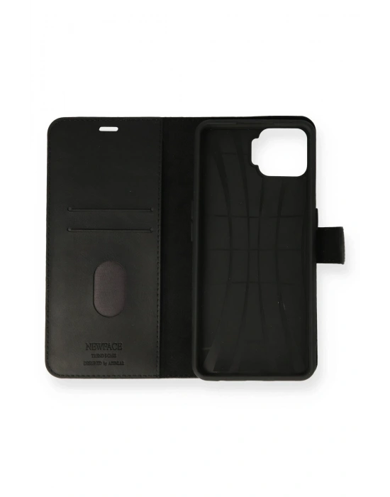 Newface Oppo A73 Kılıf Trend S Plus Kapaklı Kılıf - Siyah