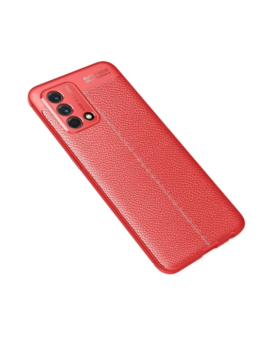 Newface Oppo A74 4G Kılıf Auto Focus Kapak - Kırmızı