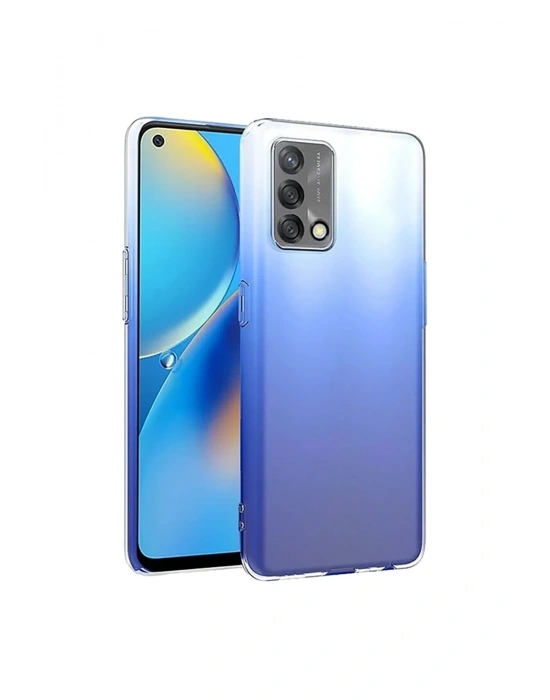 Newface Oppo A74 4G Kılıf Lüx Şeffaf Silikon