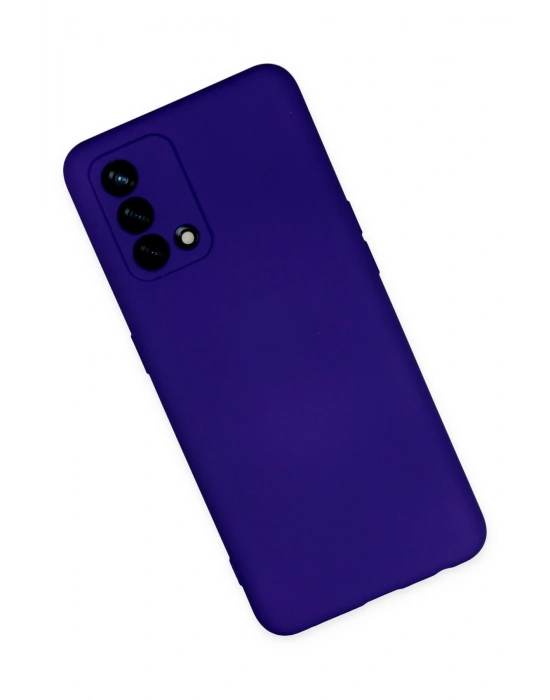 Newface Oppo A74 4G Kılıf Nano içi Kadife Silikon - Mor