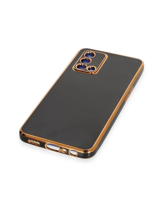 Newface Oppo A74 4G Kılıf Volet Silikon - Siyah