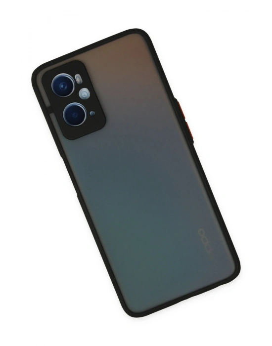 Newface Oppo A96 Kılıf Montreal Silikon Kapak - Siyah