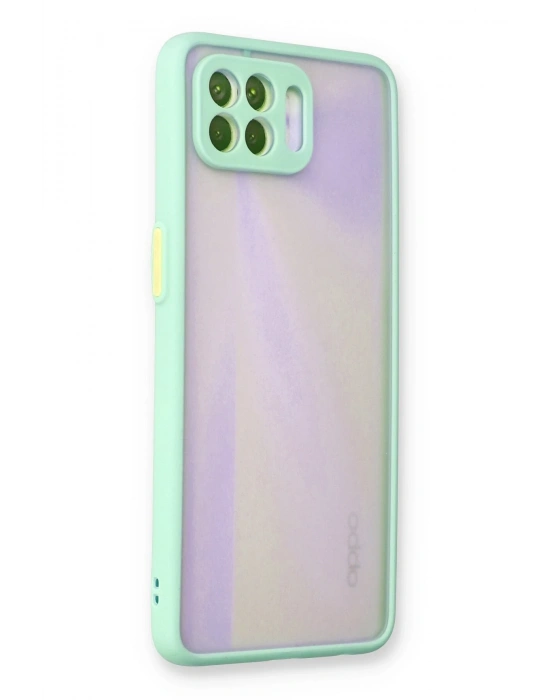 Newface Oppo Reno 4 Lite Kılıf Montreal Silikon Kapak - Turkuaz