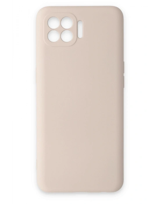 Newface Oppo Reno 4 Lite Kılıf Nano içi Kadife Silikon - Pudra