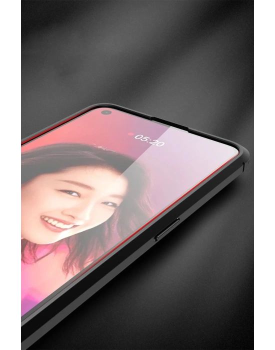 Newface Oppo Reno 5 Kılıf Auto Focus Kapak - Kırmızı