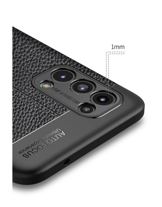 Newface Oppo Reno 5 Kılıf Auto Focus Kapak - Siyah