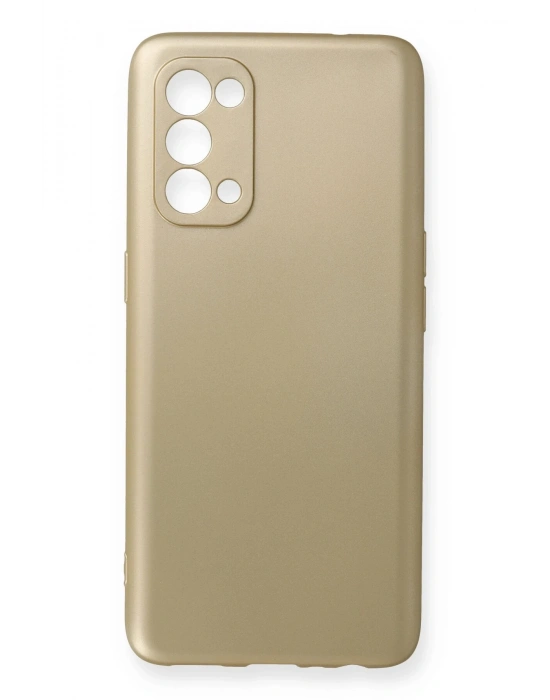 Newface Oppo Reno 5 Kılıf First Silikon - Gold