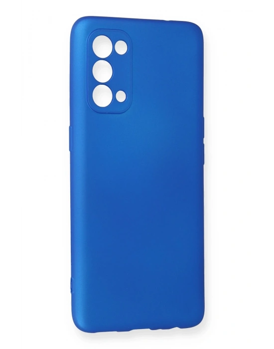 Newface Oppo Reno 5 Kılıf First Silikon - Mavi