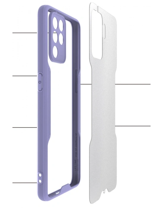 Newface Oppo Reno 5 Lite Kılıf Platin Silikon - Sarı