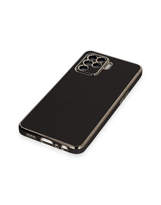 Newface Oppo Reno 5 Lite Kılıf Volet Silikon - Siyah