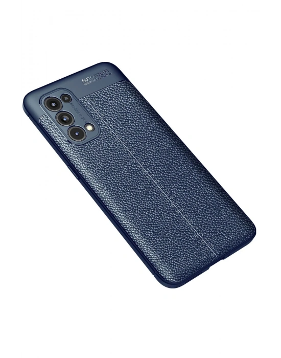 Newface Oppo Reno 5 Pro Kılıf Auto Focus Kapak - Lacivert