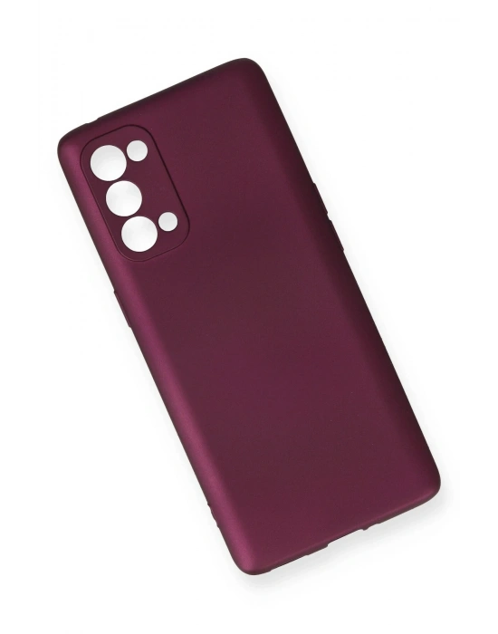 Newface Oppo Reno 5 Pro Kılıf First Silikon - Mürdüm