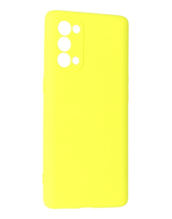 Newface Oppo Reno 5 Pro Kılıf First Silikon - Sarı