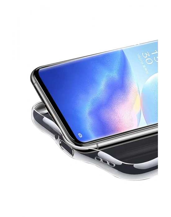 Newface Oppo Reno 5 Pro Kılıf Lüx Şeffaf Silikon