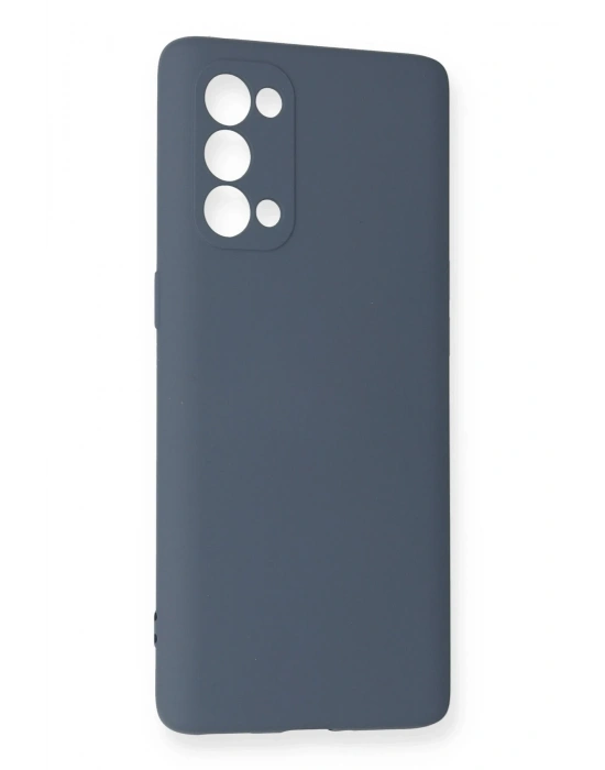 Newface Oppo Reno 5 Pro Kılıf Nano içi Kadife Silikon - Gri