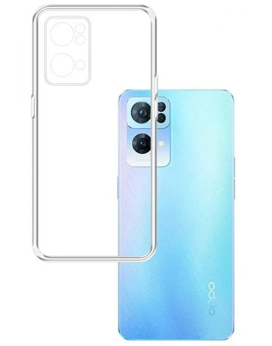 Newface Oppo Reno 7 Lite Kılıf Lüx Şeffaf Silikon