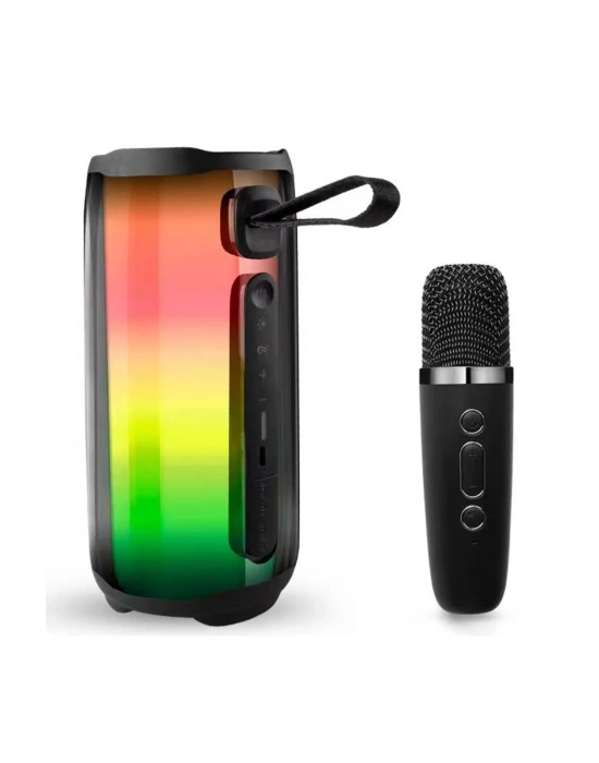 Newface Pluse 5 Mikrofonlu RGB Kablosuz Hoparlör - Siyah